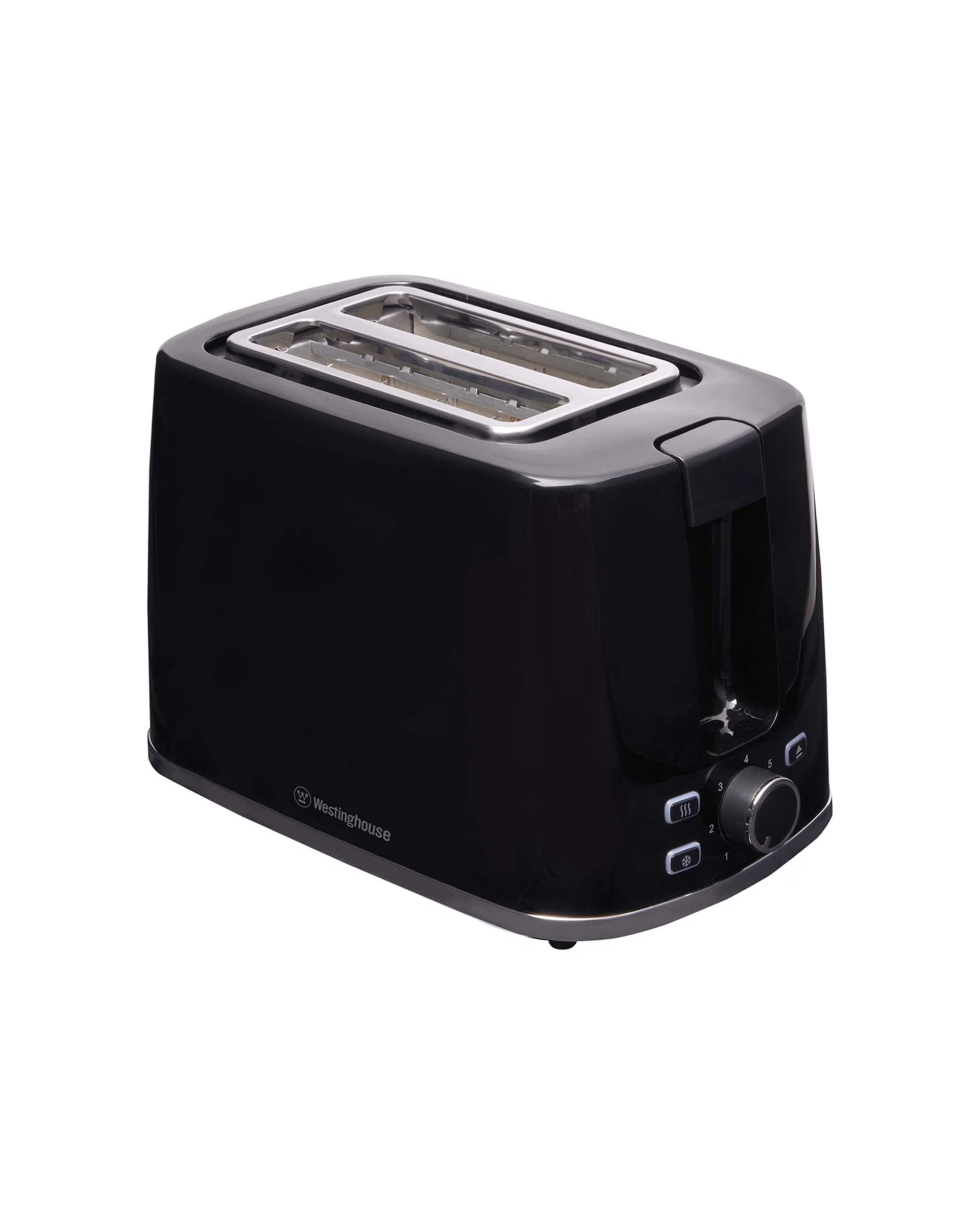 Westinghouse Electric Kitchen Benchtop Bread Toaster Extra-wide 2 Slice - Black