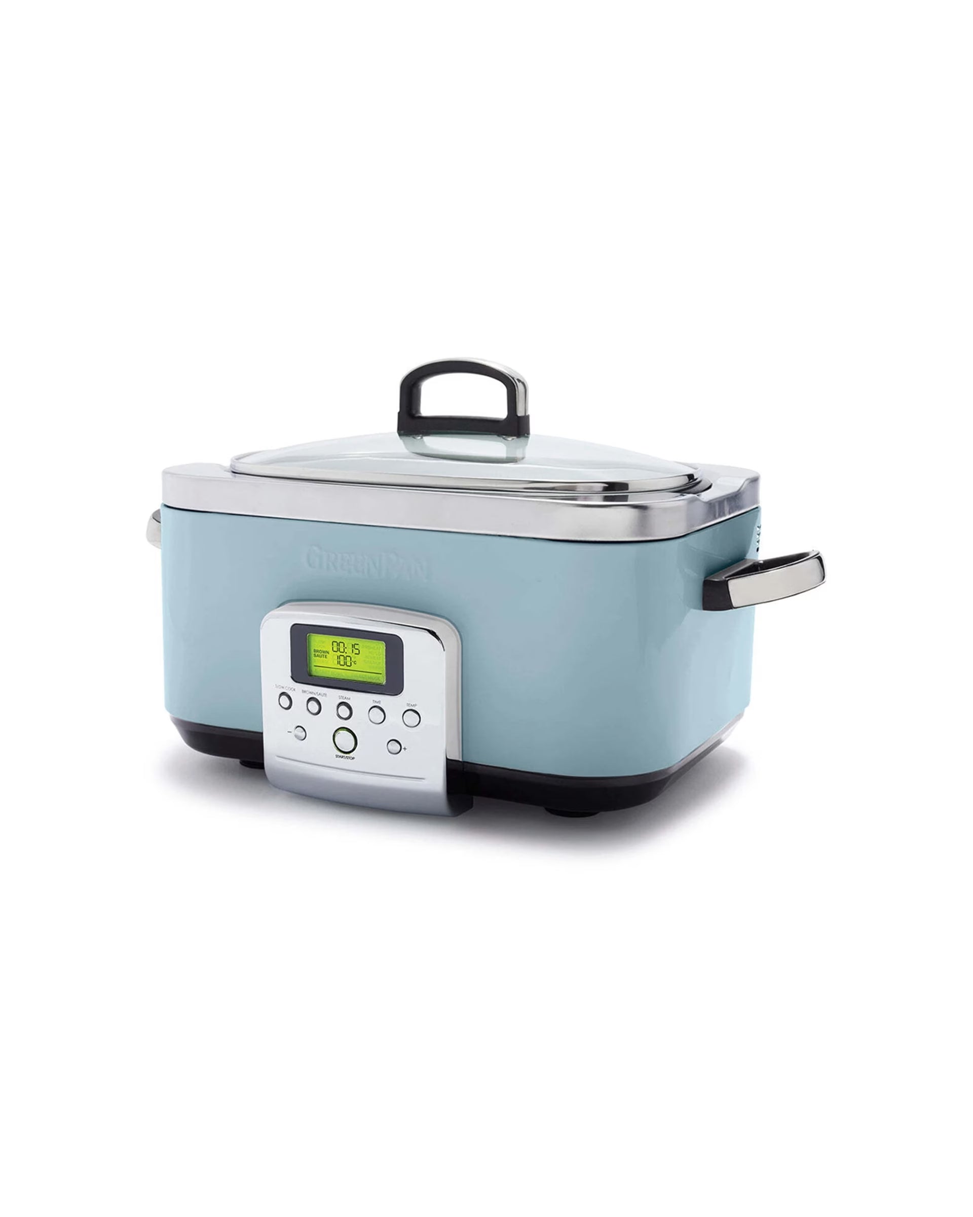 Greenpan Elite Blue Haze Electric Slow Cooker 230v 2200w Home Kitchen Cookware - Blue