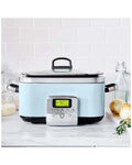 Greenpan Elite Blue Haze Electric Slow Cooker 230v 2200w Home Kitchen Cookware - Blue