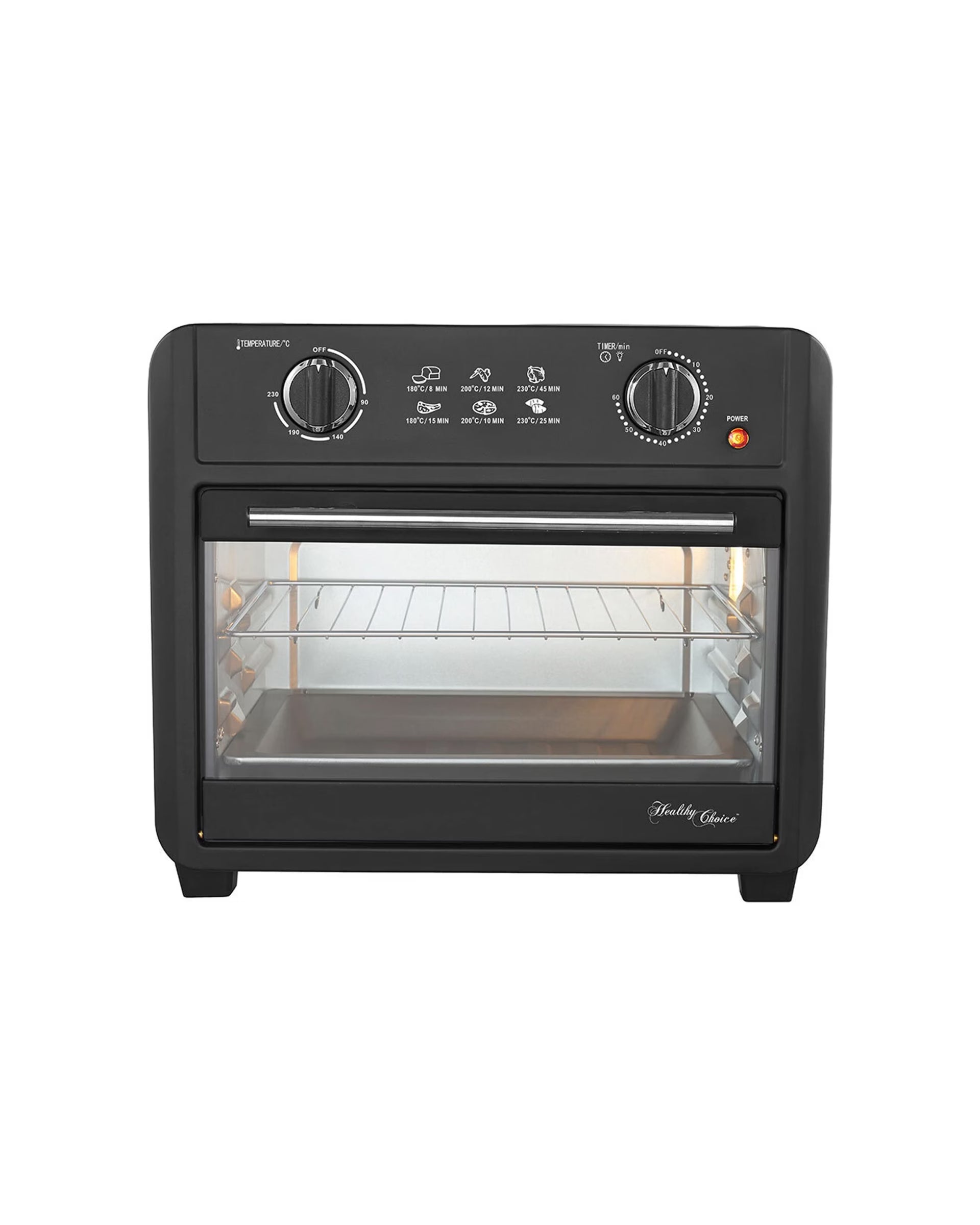 Healthy Choice Electric Convection Airfryer 23l 1700w Air Fryer Oven/bake - Black