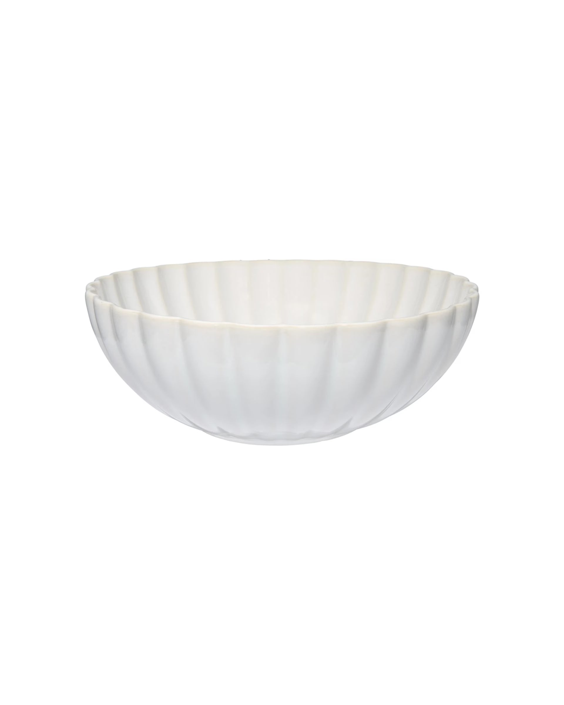 Casa Domani Solare Round Stoneware Serving Bowl 22 cm Beige - Beige