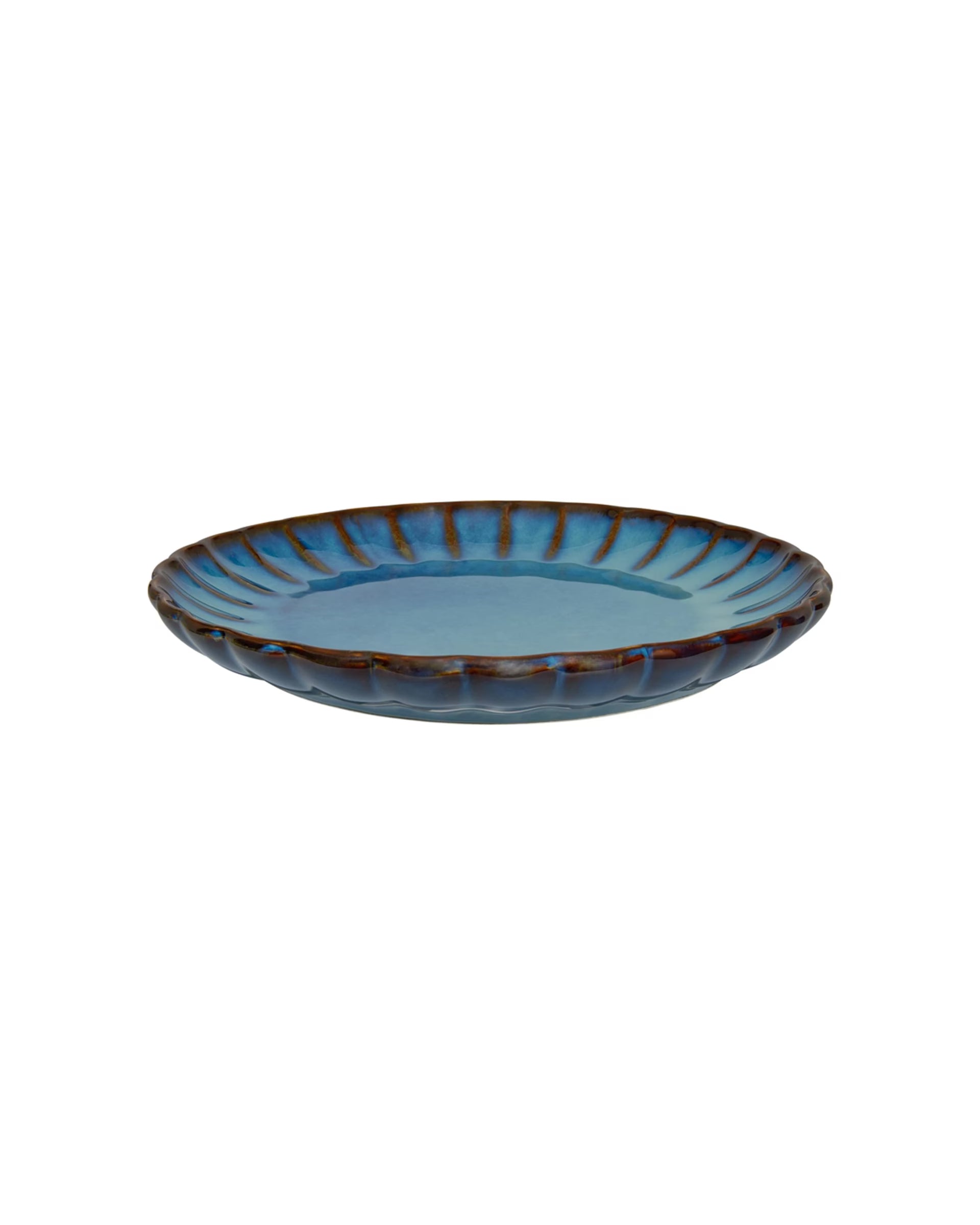 Casa Domani Solare 20 cm Porcelain Stoneware Dinner Plate - Blue - Blue