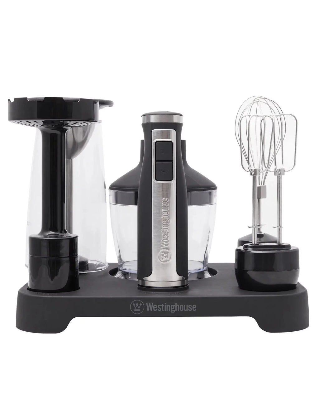 Westinghouse 350W Multi-Function Stick Mixer Set with Lock-In Stand