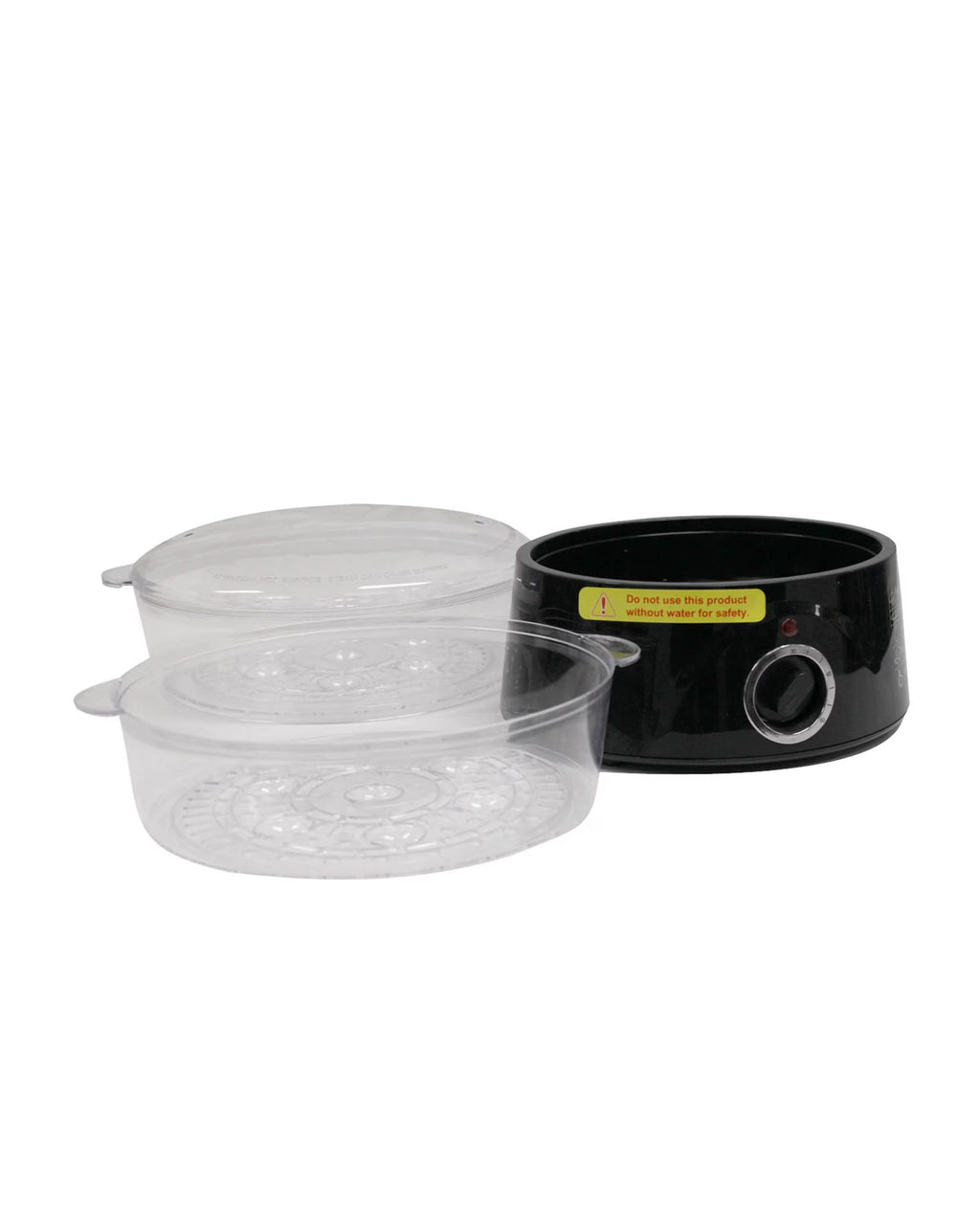 TODO 5L Steam Cooker Steamer 2 Tray 400W Power Dial Timer Healthy Stackable - Black