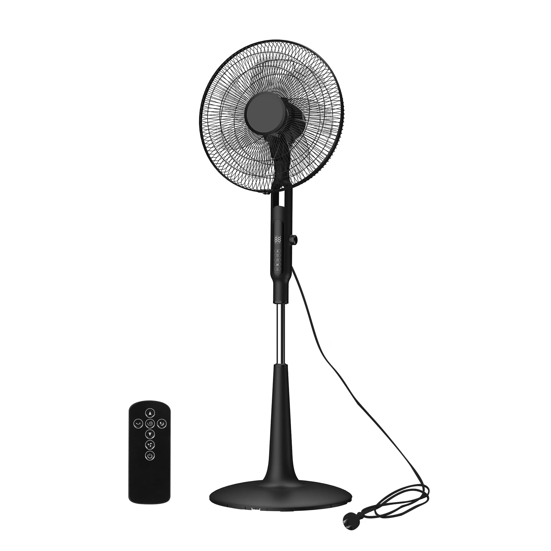 Spector Pedestal Fan Oscillating 28 Speeds Standing Cooler with Remote Control