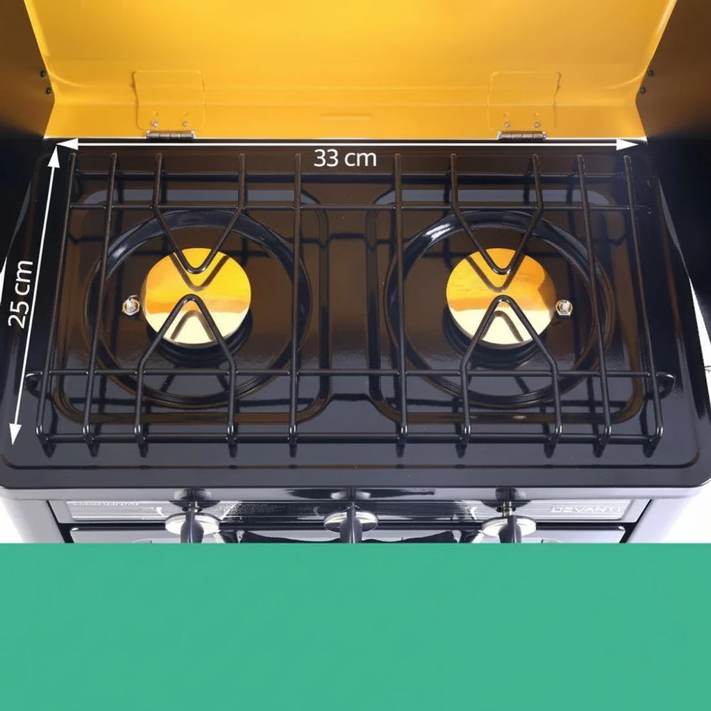 Devanti Portable Gas Oven LPG - Silver