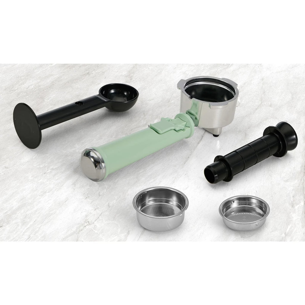 Vevare Espresso Coffee Machine Latter Cappuccino Maker 19 Bar Milk Frother - Green