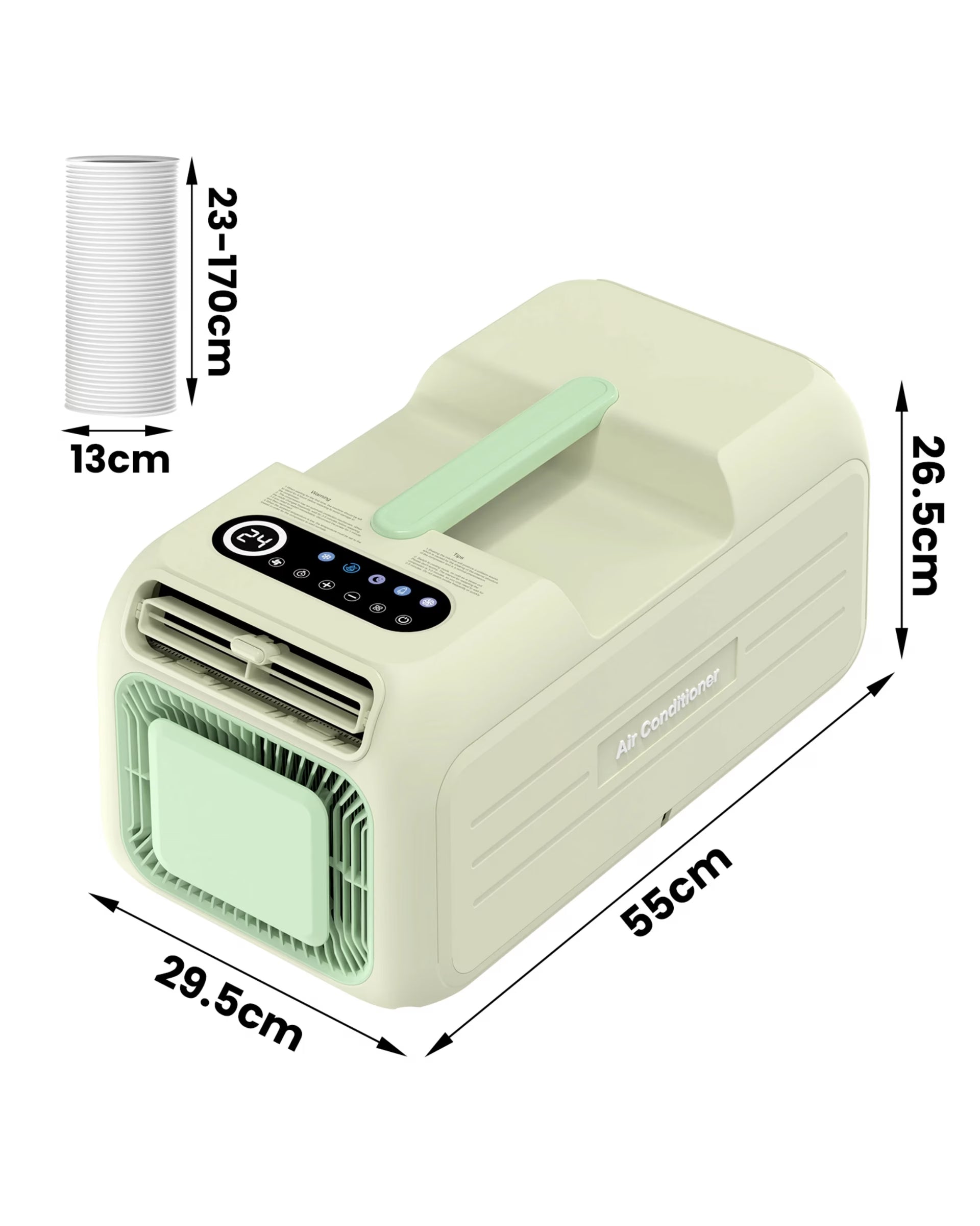 ADVWIN Portable Air Conditioner 1400W/4800BTU Green