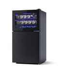 Advwin 80L Refrigerator with Freezer, 2-Door Mini Fridge - Black