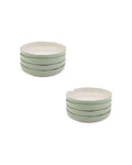 Jamie Oliver 2x 4pc Stoneware Big Love Dishy Bowl Set 22cm Durable Stone - Multi