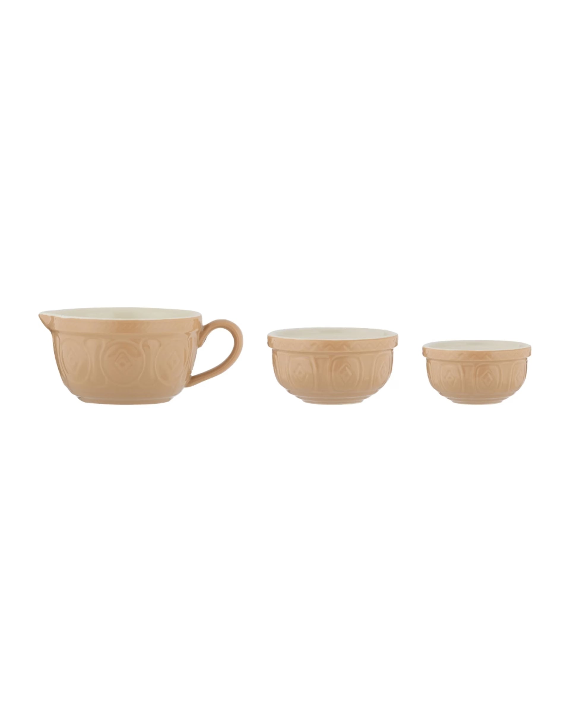 Mason Cash Cane Measuring Cups - Set of 3 - Brown