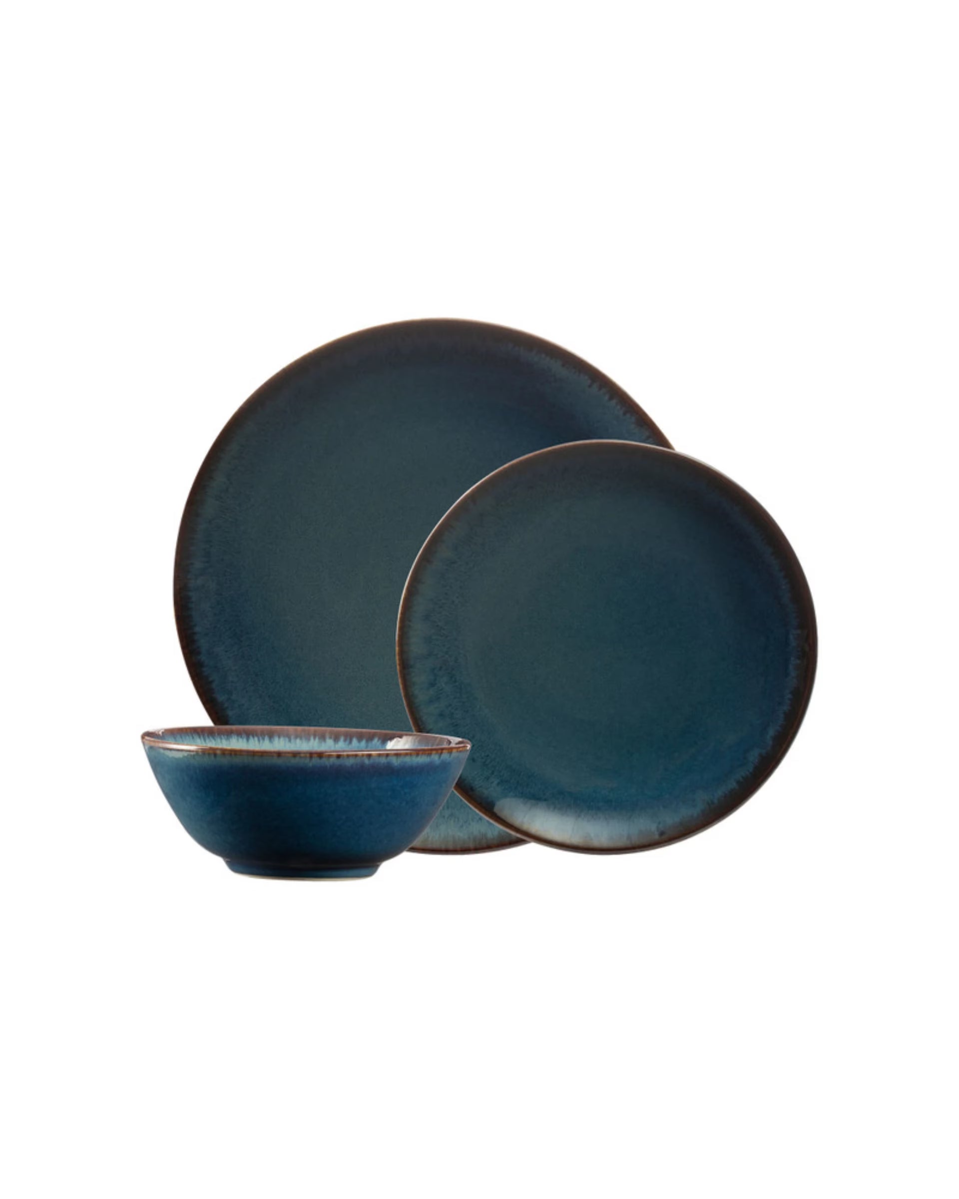 Mason Cash Reactive Glaze 12 Piece Dinner Set - Blue