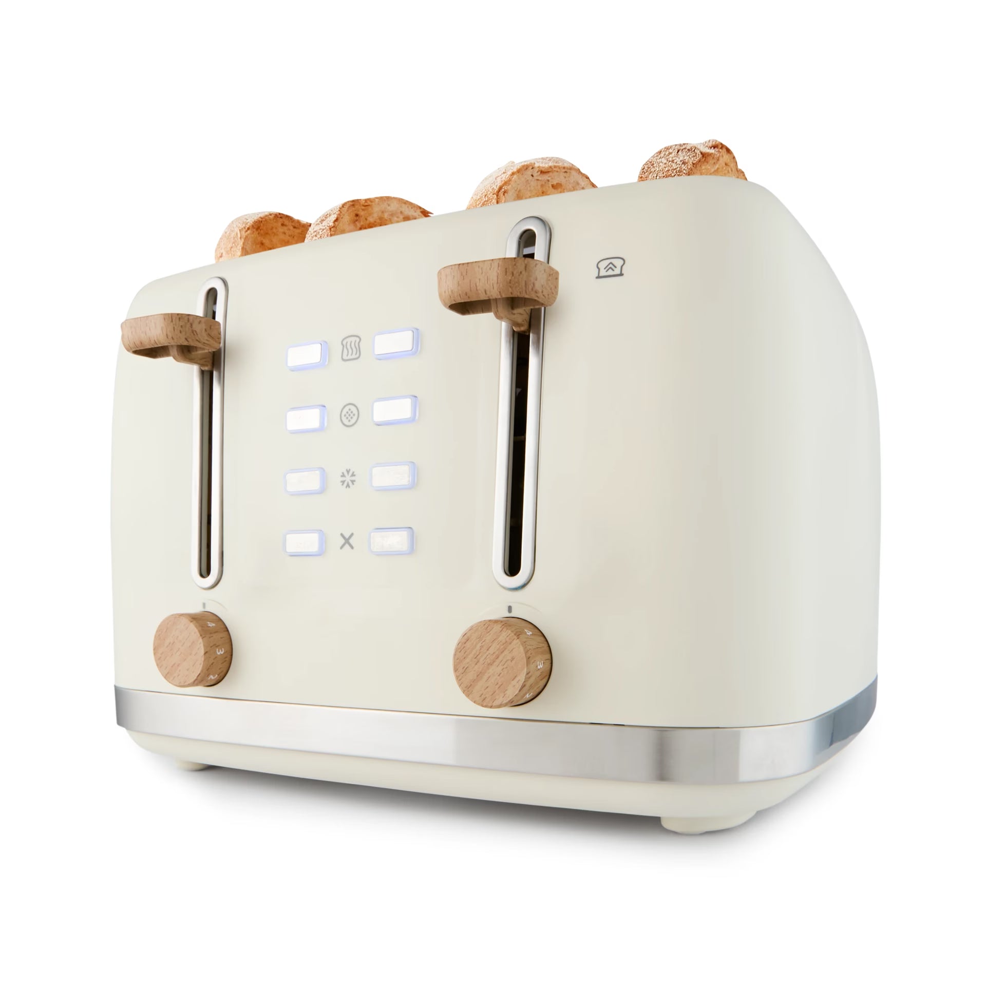 4 Slice Toaster - Off White