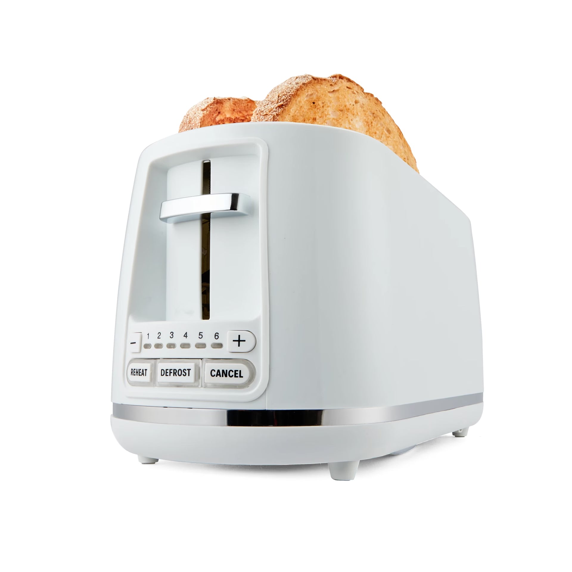 4 Slice Long Slot Toaster - White