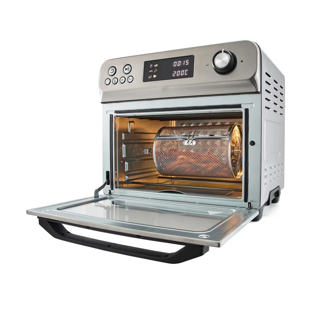 24L Air Fryer and Oven - Silver and Black
