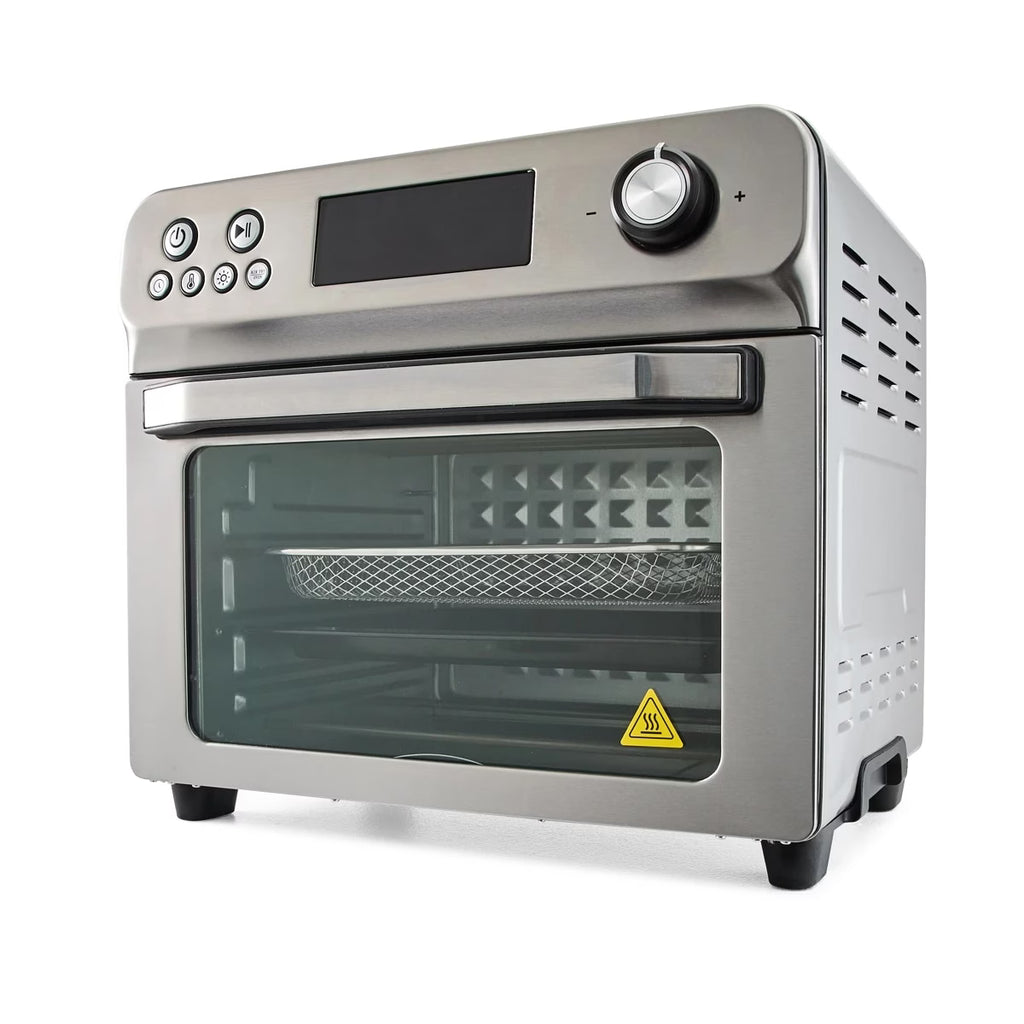 24L Air Fryer and Oven - Silver and Black