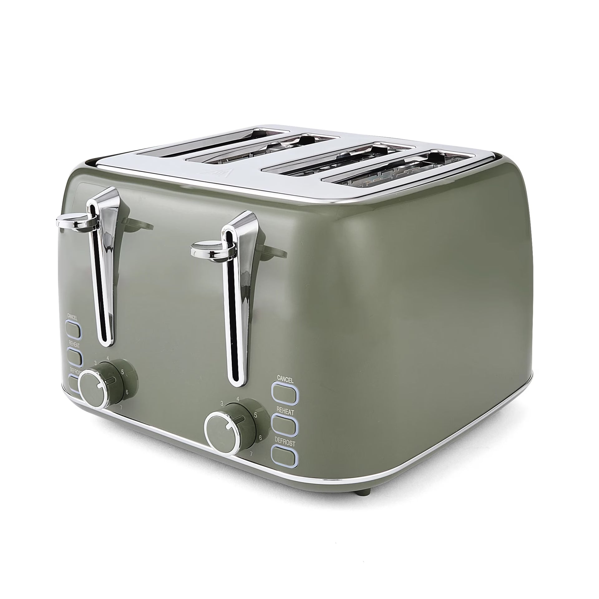 4 Slice Retro Toaster - Green