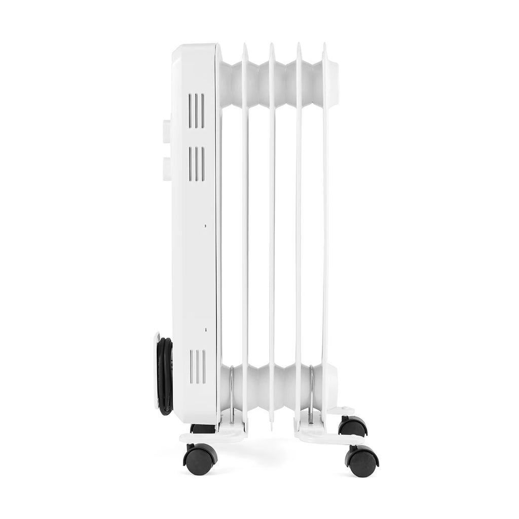 5 Fin Oil Heater - White