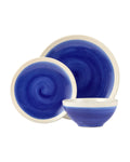 Kanto 12 Piece Blue Dinner Set