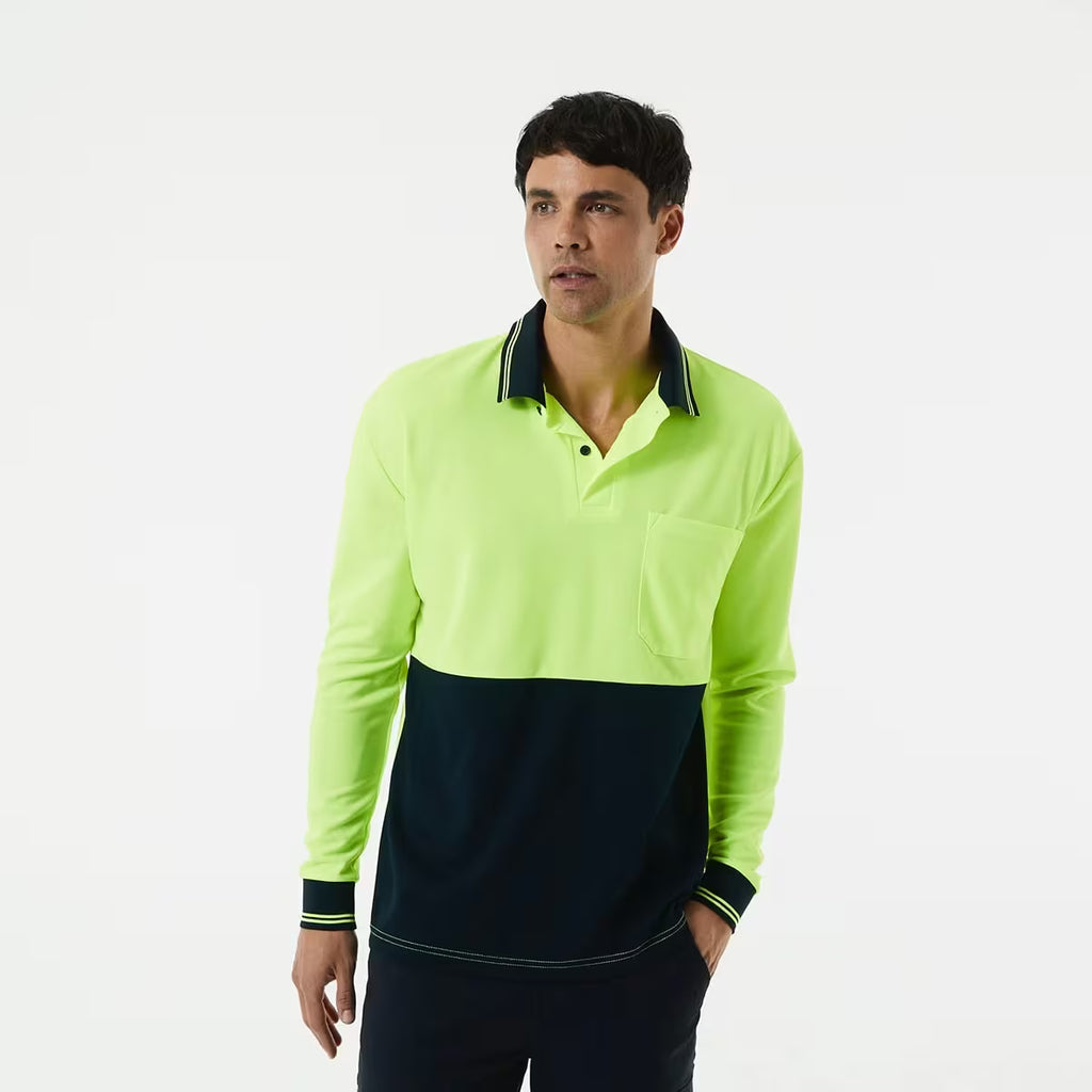 Hi-Visibility Long Sleeve Polo Shirt