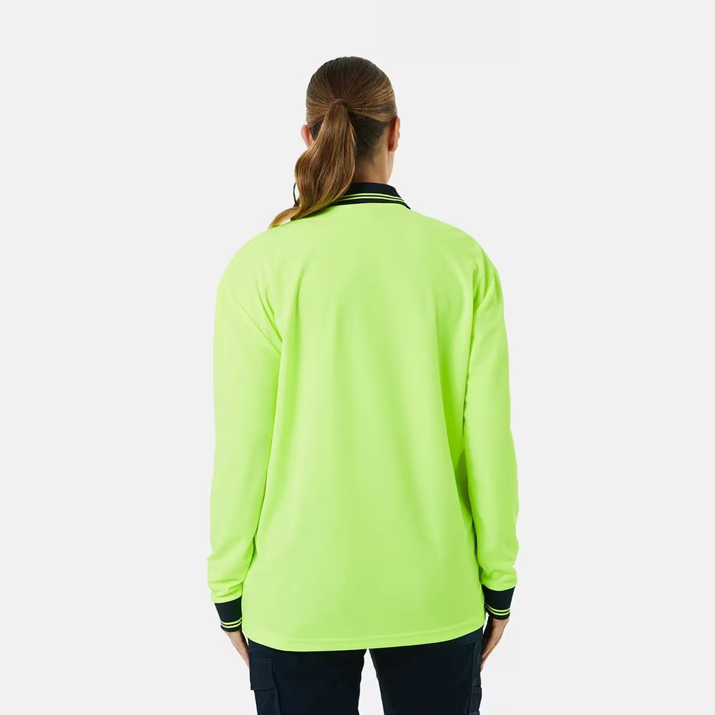 Hi-Visibility Long Sleeve Polo Shirt