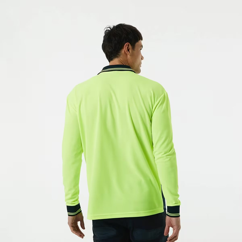 Hi-Visibility Long Sleeve Polo Shirt