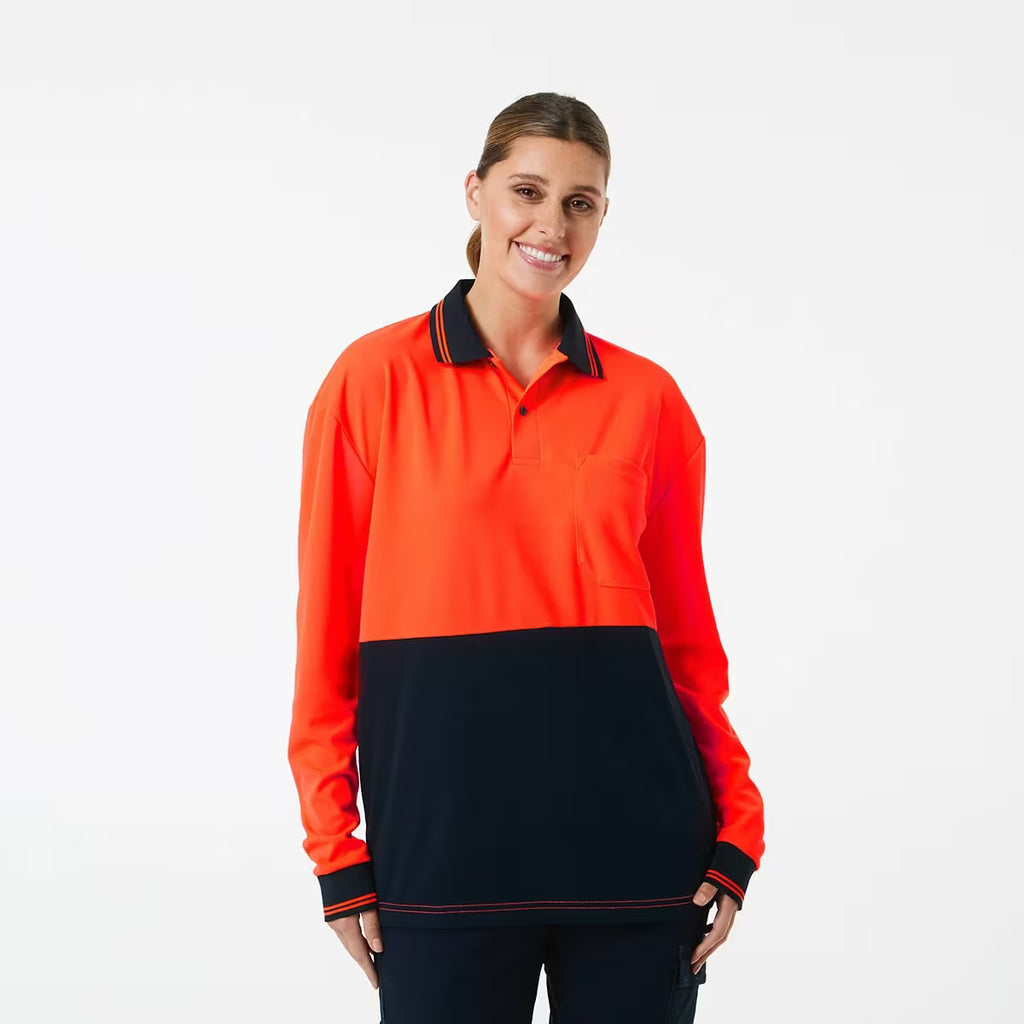 Hi-Visibility Long Sleeve Polo Shirt