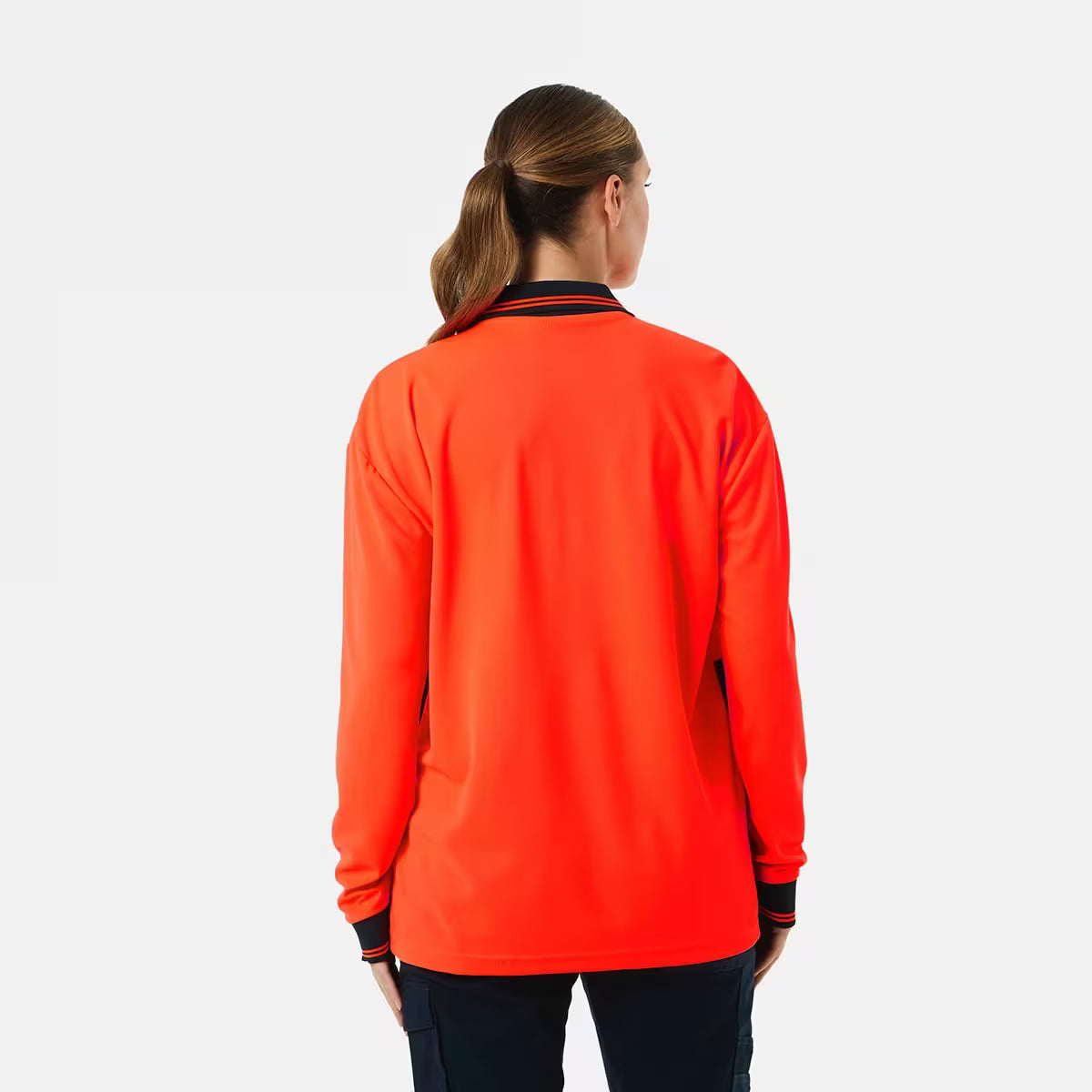 Hi-Visibility Long Sleeve Polo Shirt
