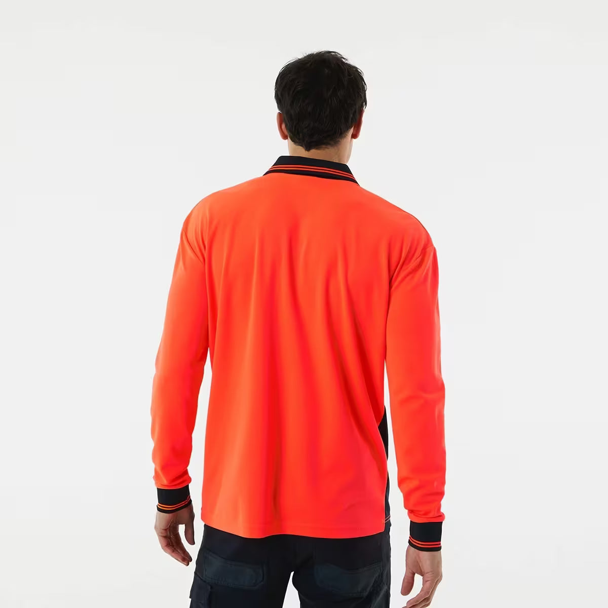 Hi-Visibility Long Sleeve Polo Shirt