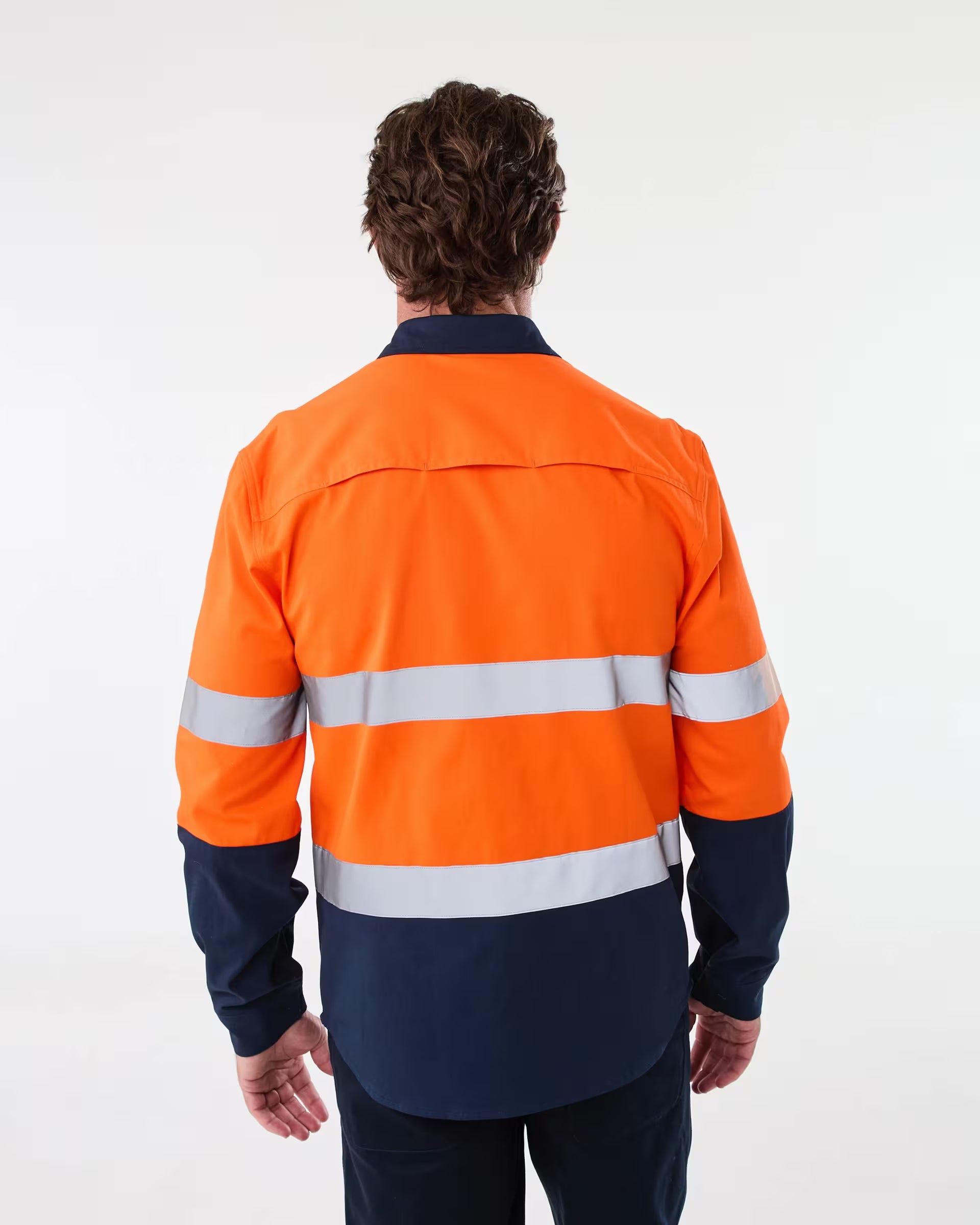 Workwear Hi-Visiblity Long Sleeve Reflective Shirt