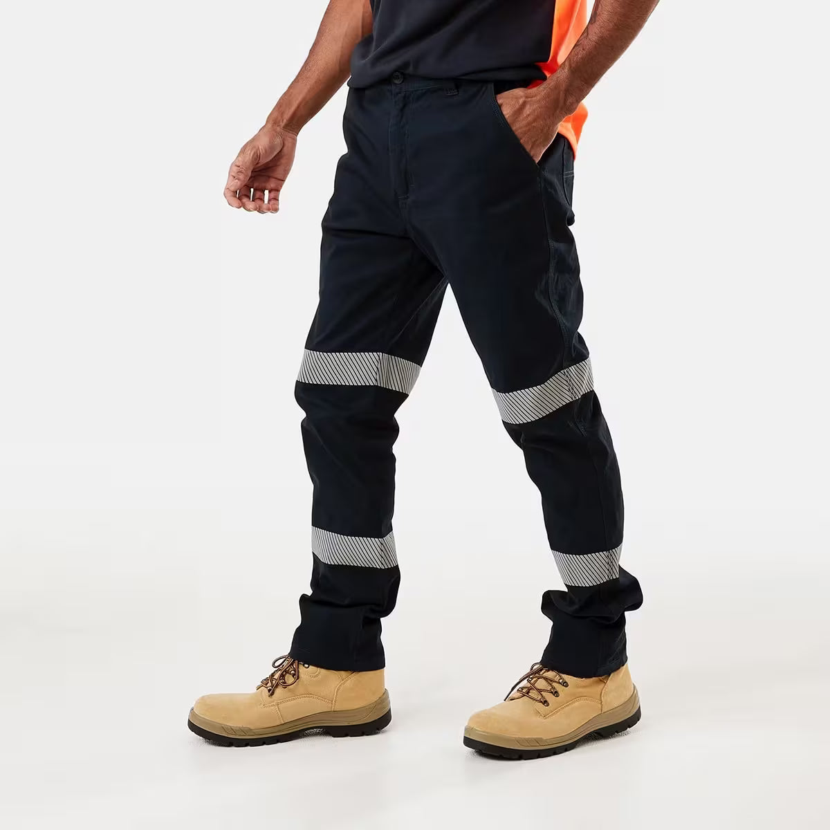 Workwear Segmented Reflective Tape Pants