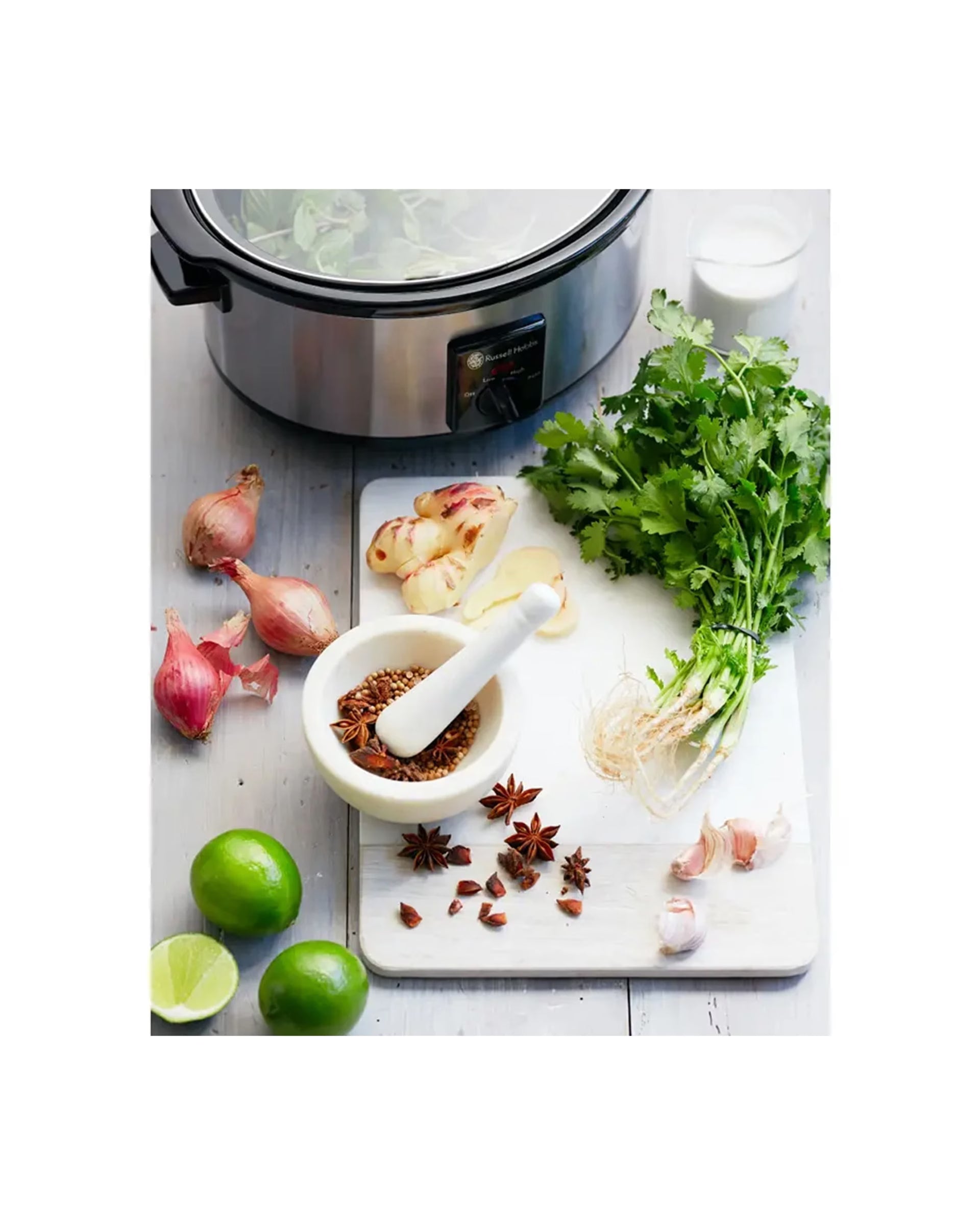 Russell Hobbs 4443bss Electric 3.5l Slow Cooker Pot/ceramic Bowl Stainless Steel - Silver