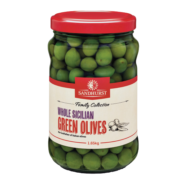 Olives - Green Sicilian Whole 'Sandhurst'