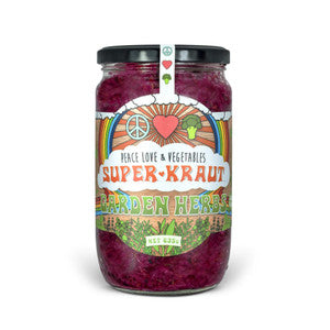 Sauerkraut (Organic) - Beetroot and Herbs 'Peace, Love and Vegetable'
